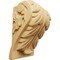 Ekena Millwork 3 1/4"W x 2 3/4"D x 5"H Medium Acanthus Leaf Block Corbel, Alder CORW03X03X05BAAL - alternate 1